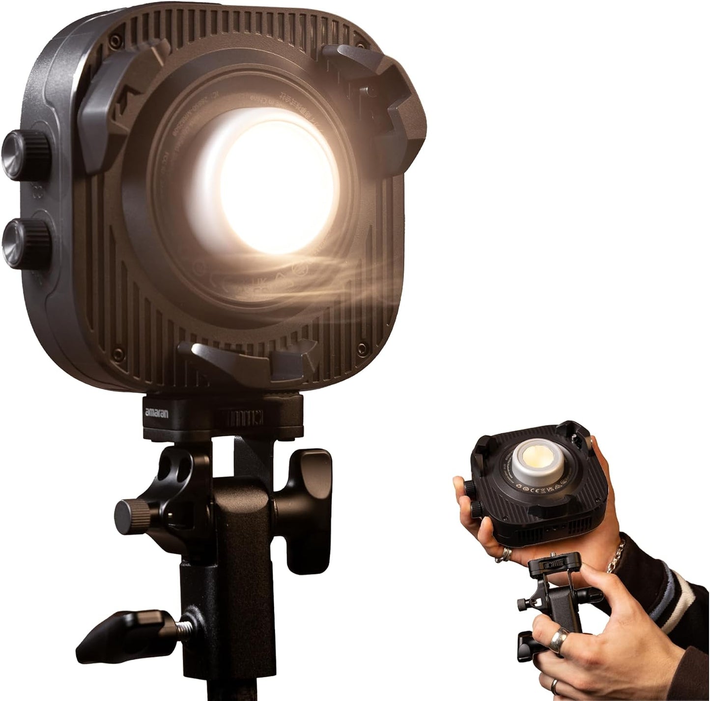 Luz video LED bicolor 63W 3270Lux montaje Bowens USB-C PD