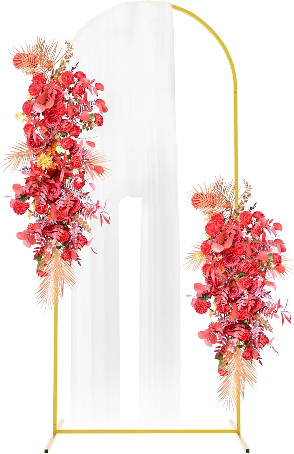 Arco Boda Metal Dorado 6x2.6 Pies Soporte Globos
