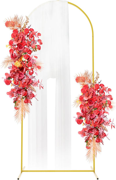 Arco Boda Metal Dorado 6x2.6 Pies Soporte Globos