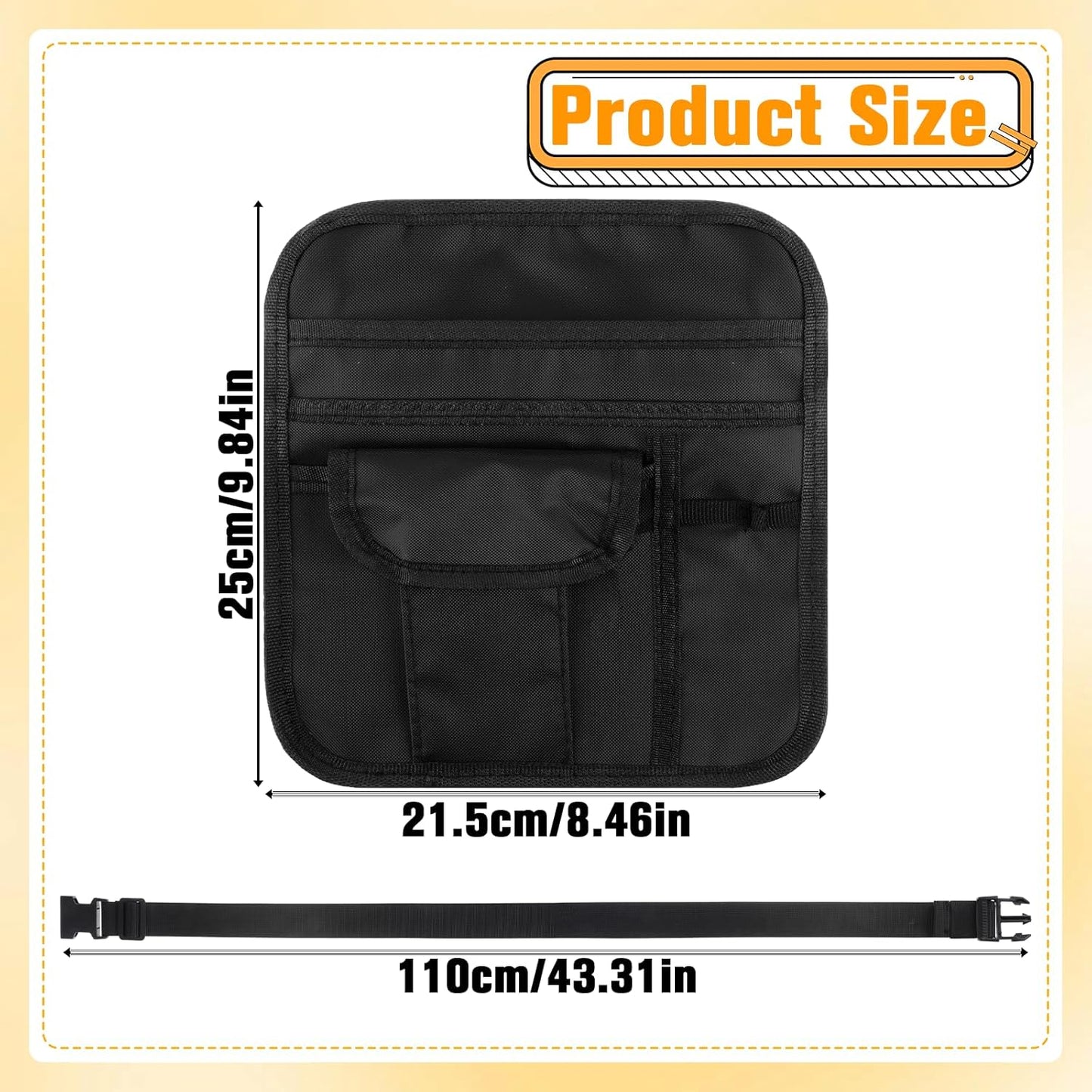 Delantal con bolsillos ajustable para camareros hotel bar