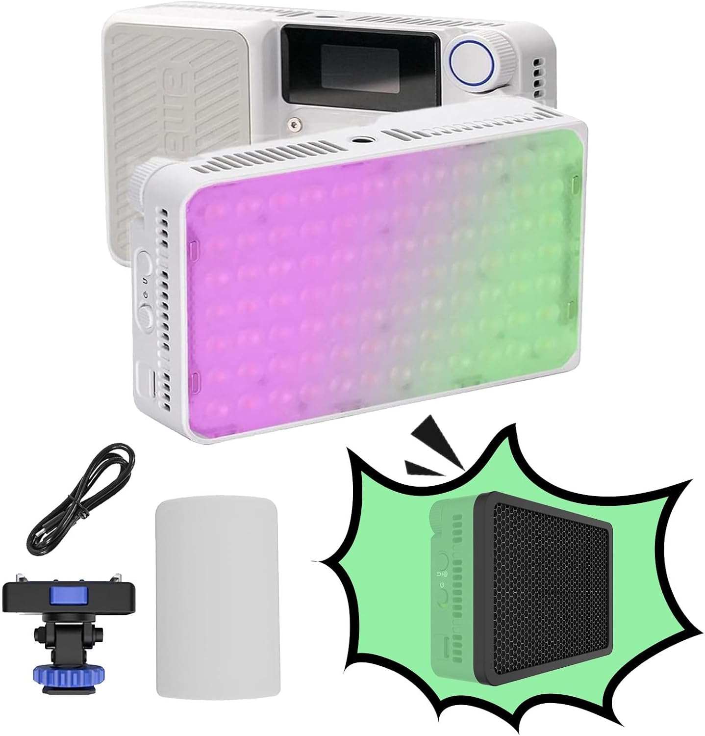 Luz LED RGB bicolor batería 4500mAh