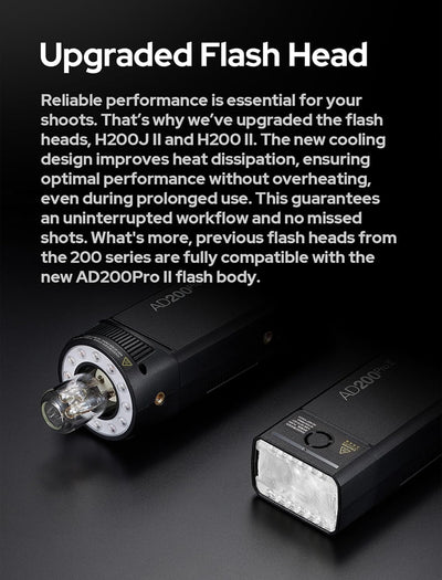 Flash AD200Pro II sincronización X3 LED bicolor ajustable