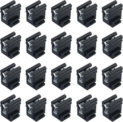 20 Clips Amarre Cables Ventana Techo Corredizo Acero HM76