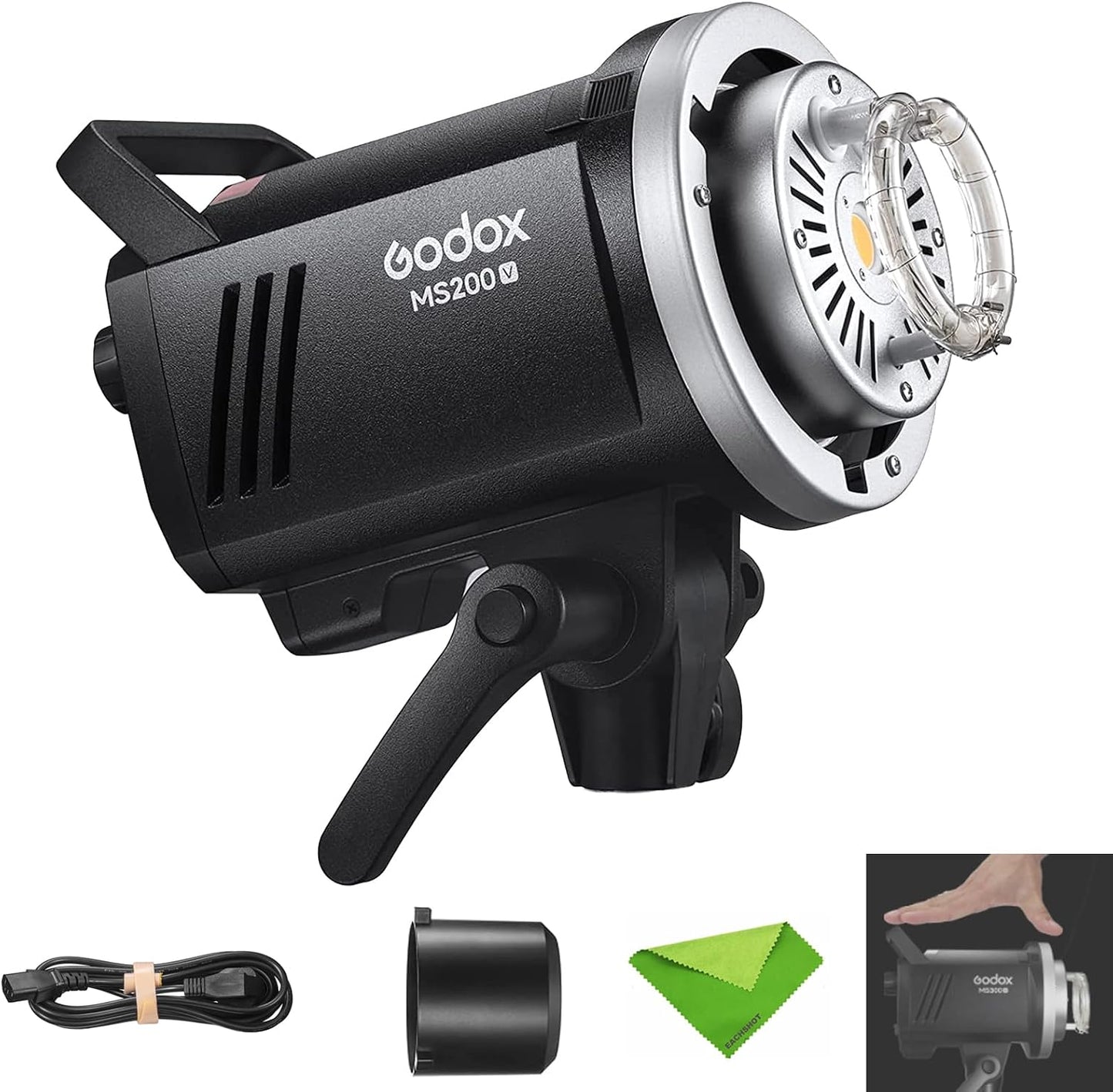 Flash estroboscópico Godox MS200V 200W GN53 5600K