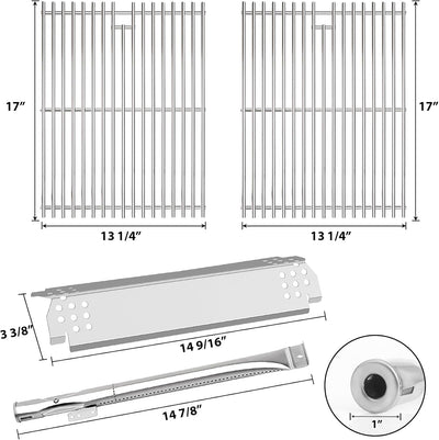 Rejilla acero inox comp quemadores Nexgrill 720-0830H