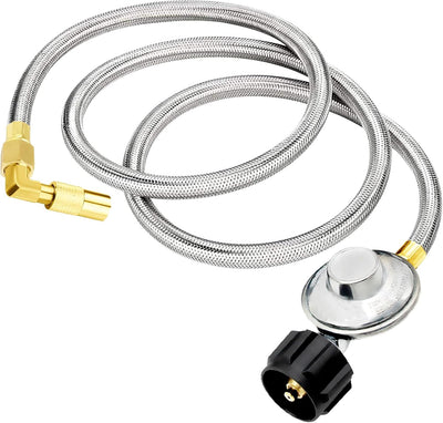 Manguera propano acero inox 6ft adaptador parrilla