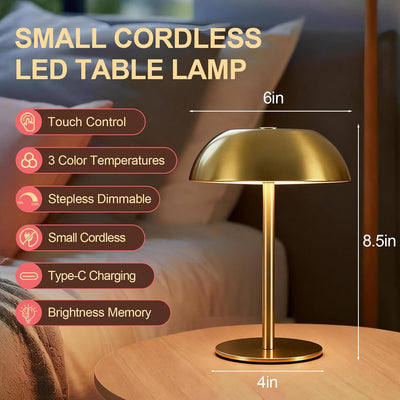 Lámpara recargable LED táctil portátil regulable