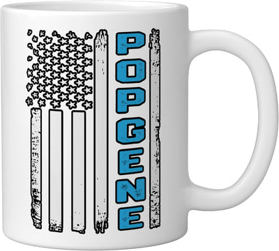 Taza Cerámica Bandera Americana para Padre Abuelo