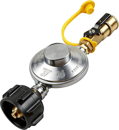 Regulador gas propano 1/4pulg con adaptador QCC1 latón 5-50lb
