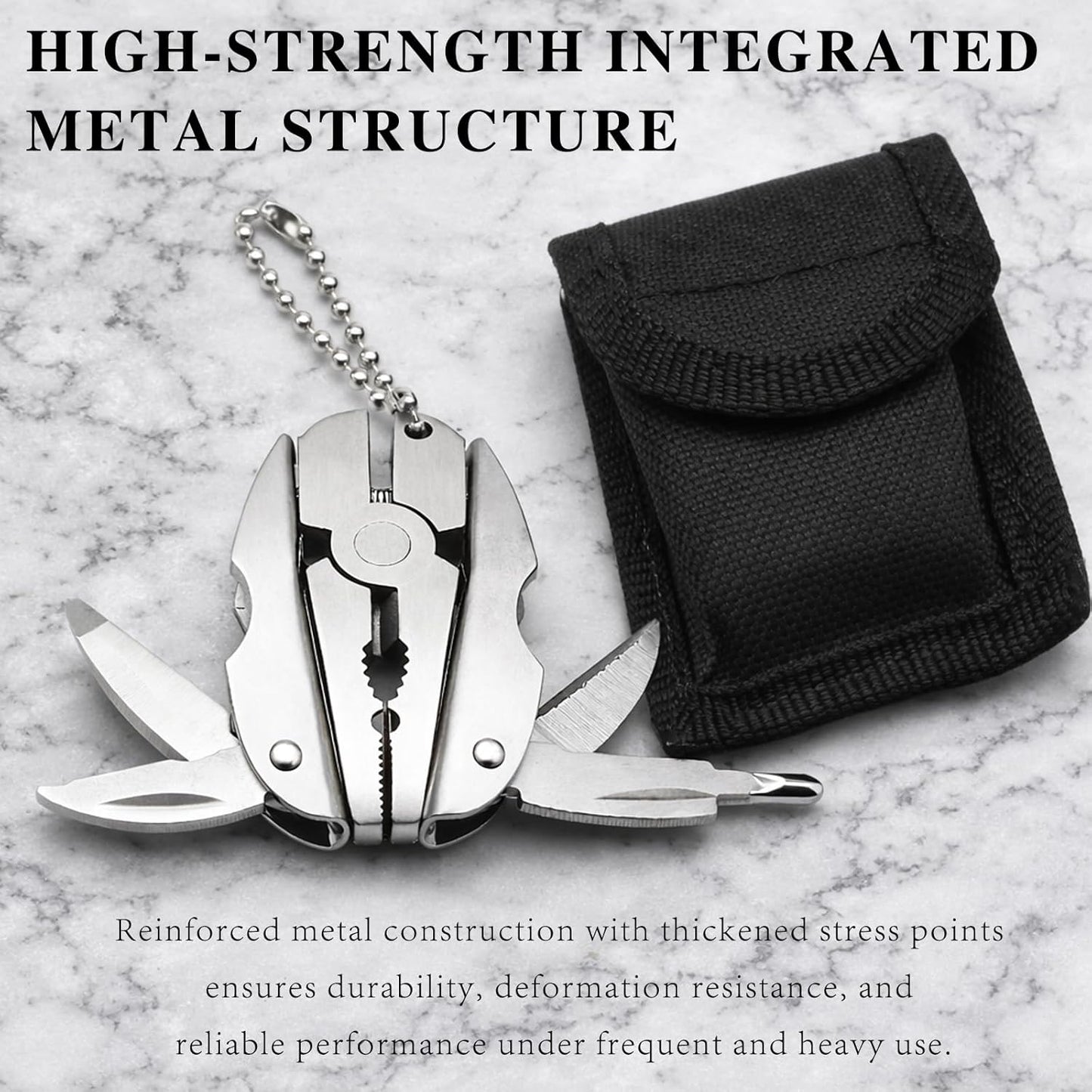 Alicates 6en1 con estuche llave ajustable pelacables cuchillo
