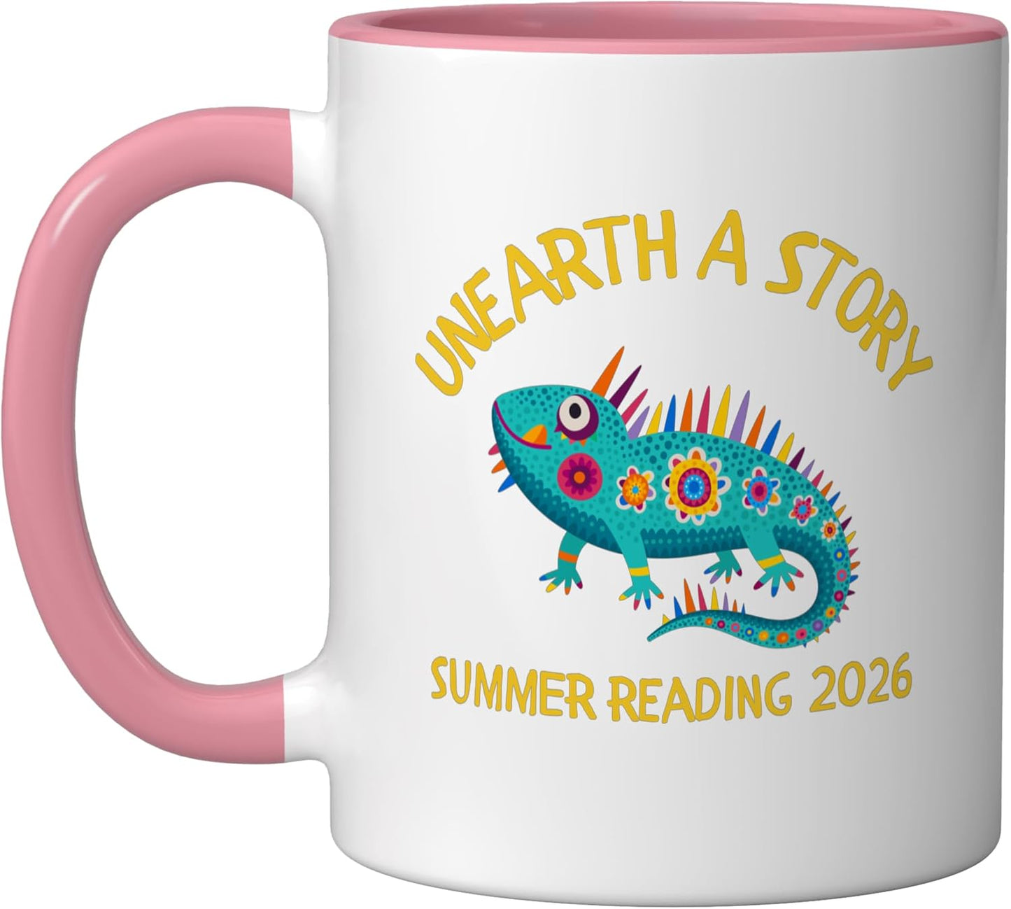 Taza cerámica Iguana para programa de lectura verano 2026