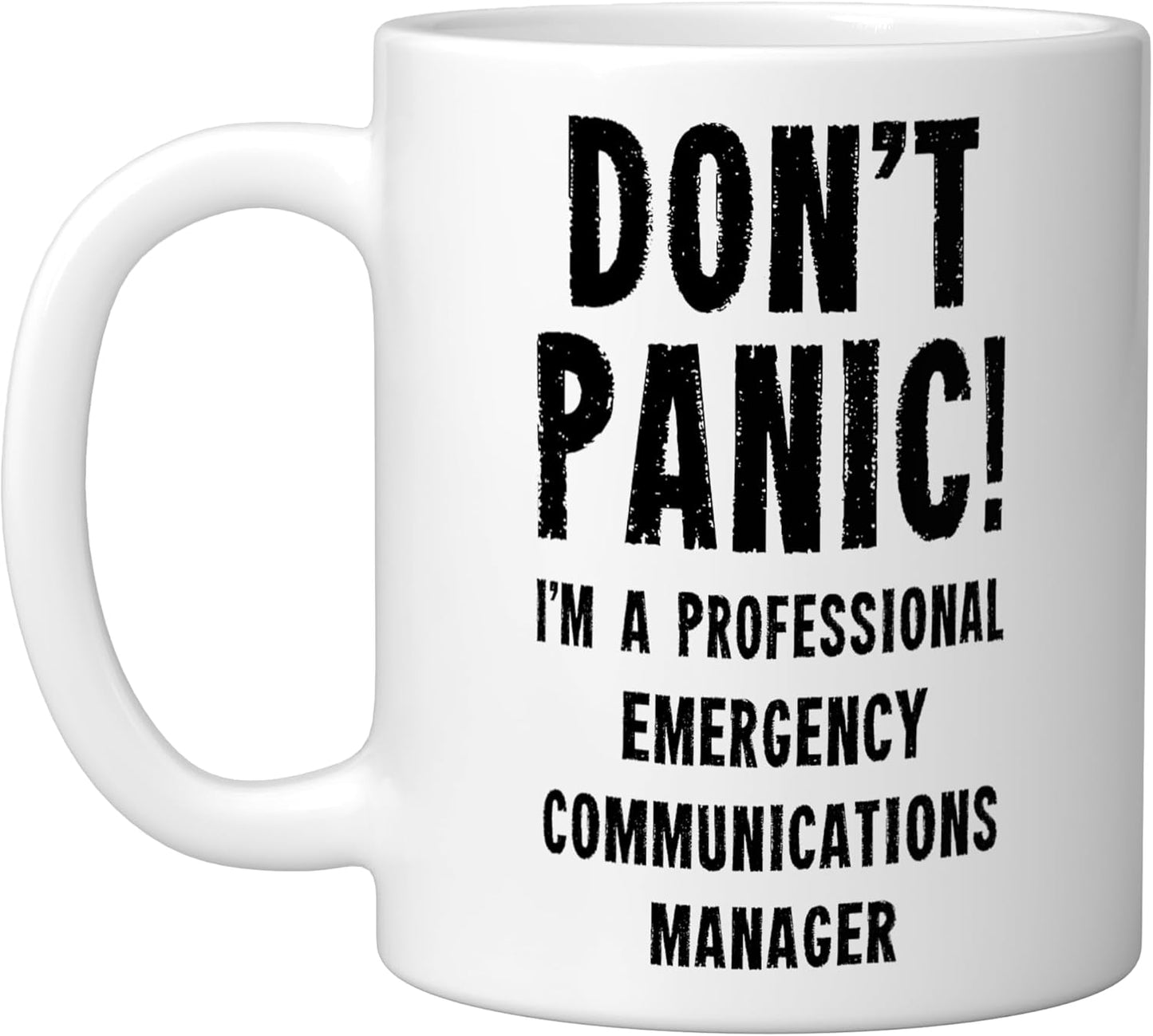 Taza Cerámica para Comunicaciones de Emergencia Blanca