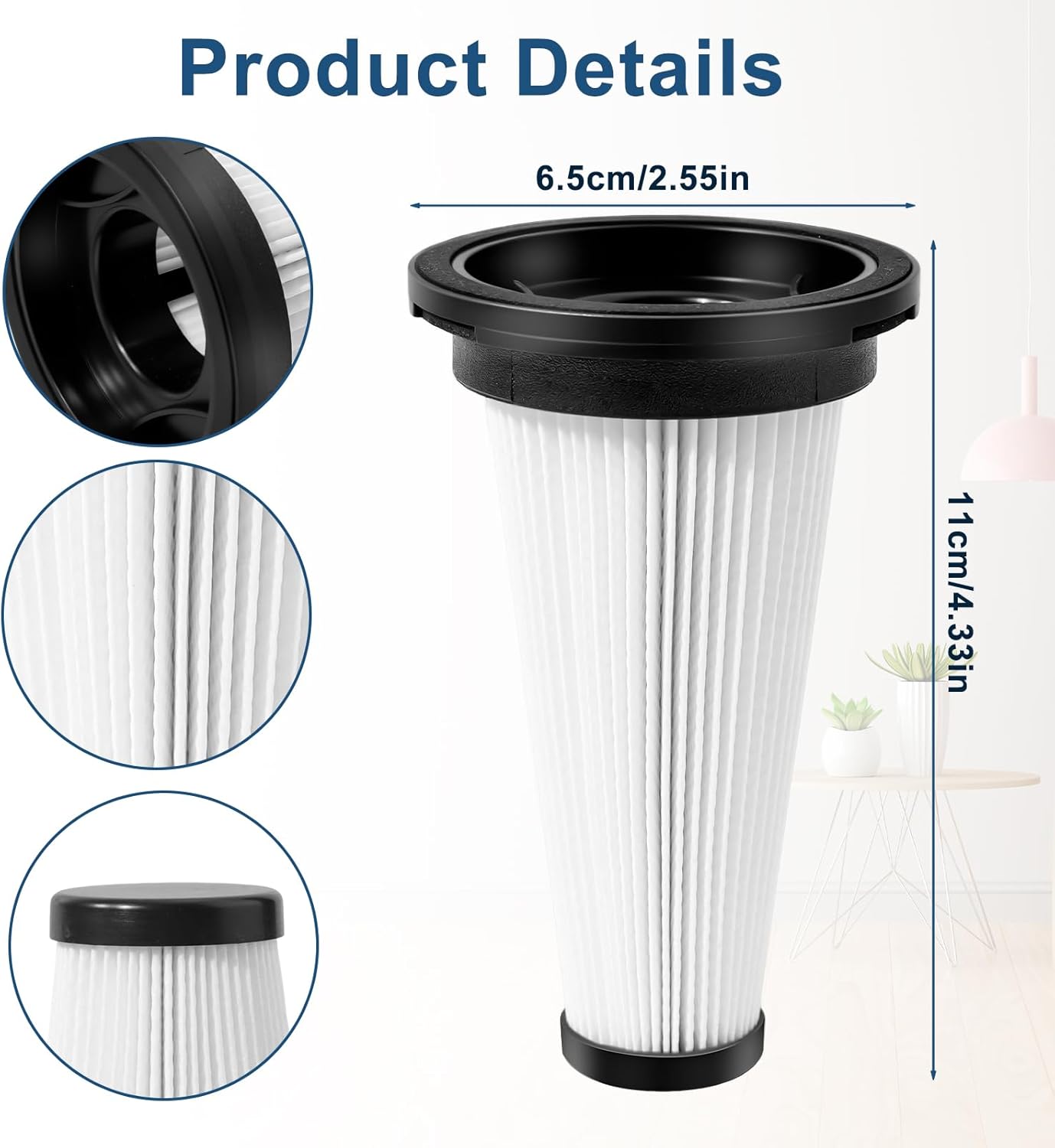 4 Filtros HEPA comp Trucozie T350 y MBYULO EHBR