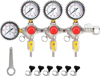 Regulador CO2 para Kegerator salida triple