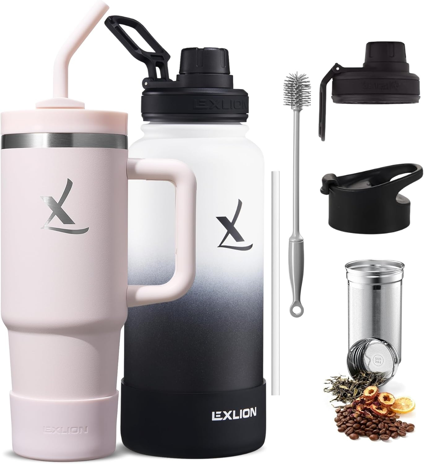 Paquete hidratación todo el día botella infusora té 32 oz vaso 40 oz