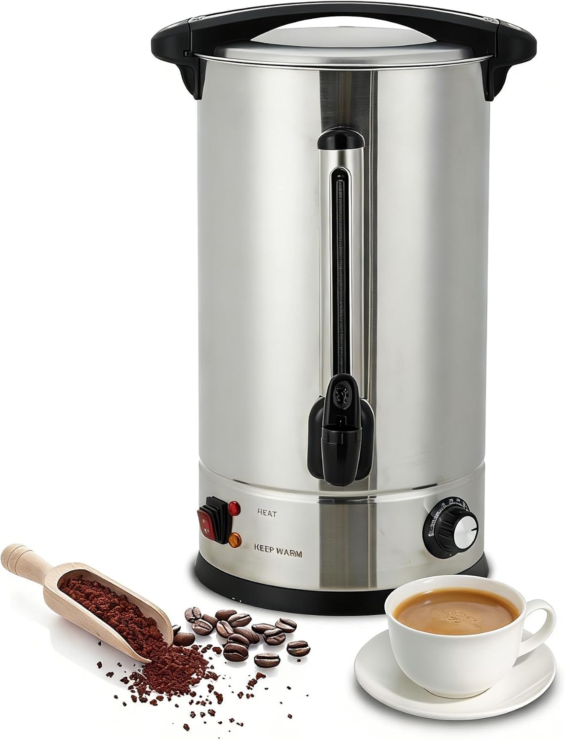 Cafetera de 14L acero inoxidable para eventos y catering