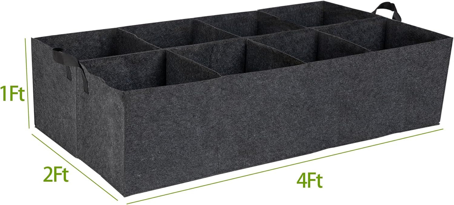 Camas jardín elevadas tela 4x2x1ft con asas para verduras