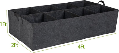 Camas jardín elevadas tela 4x2x1ft con asas para verduras