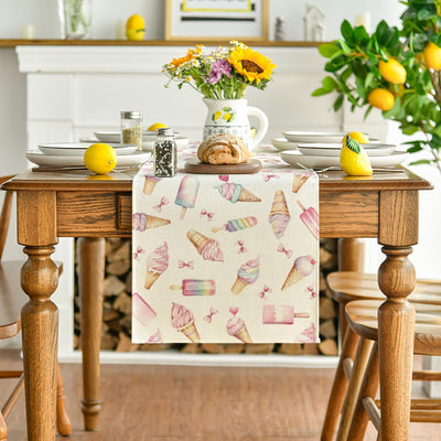 Camino mesa verano lazo helado 13x72pulg decoración fiesta