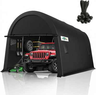 Carport portátil 12x20pulg para vehículos con marco galvanizado