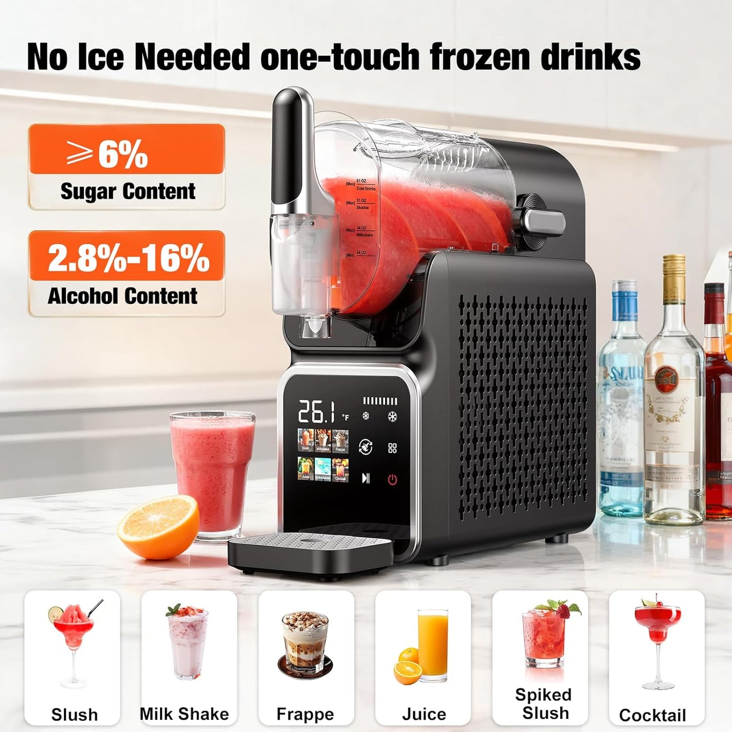 Máquina Granizados Sin Hielo 220W 6 Programas