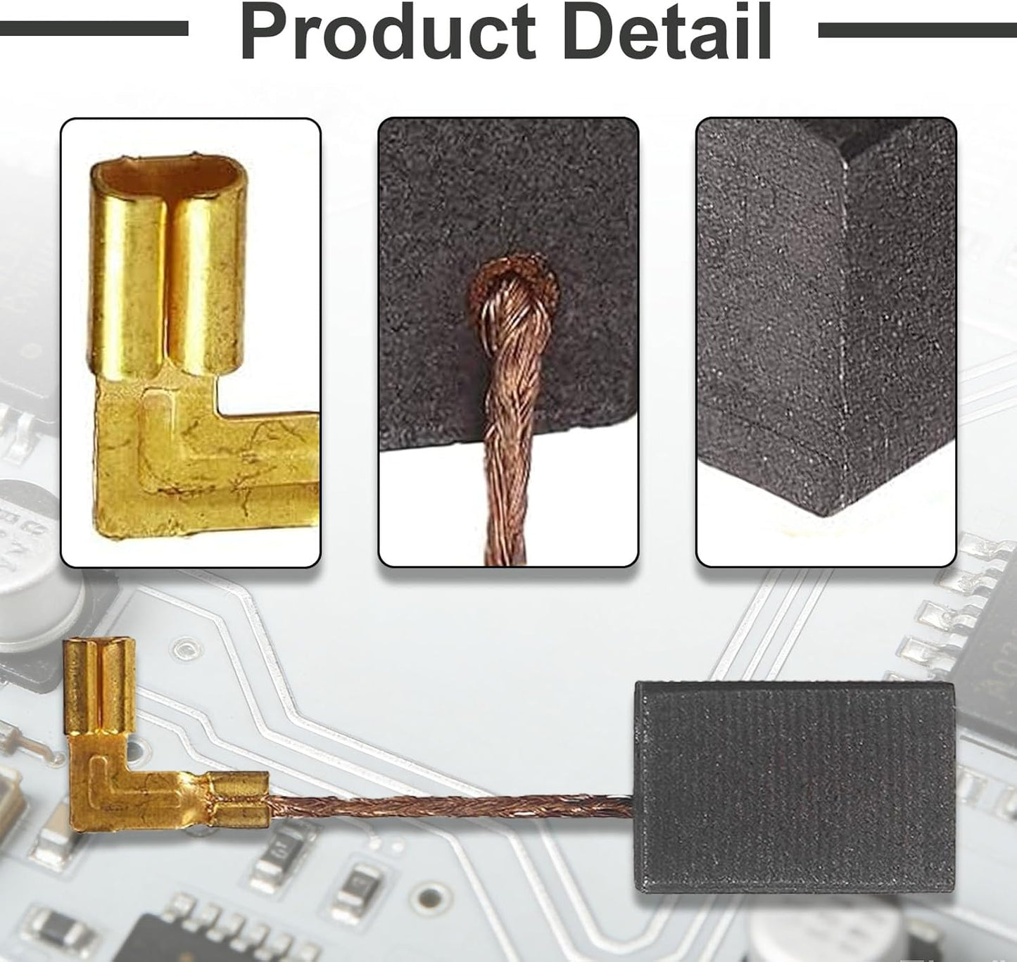 Cepillos carbono para amoladora M a-kita set 6