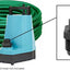 Reductor GH-1 1x3/4 pulg macho para manguera jardín negro