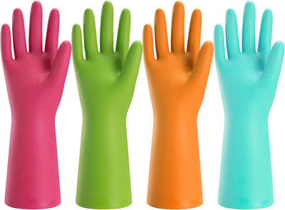 Guantes goma cocina reutilizables flexibles