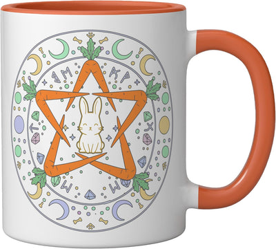 Taza cerámica Pentagram Conejo Pascua Ocasión Mágica Orange/White