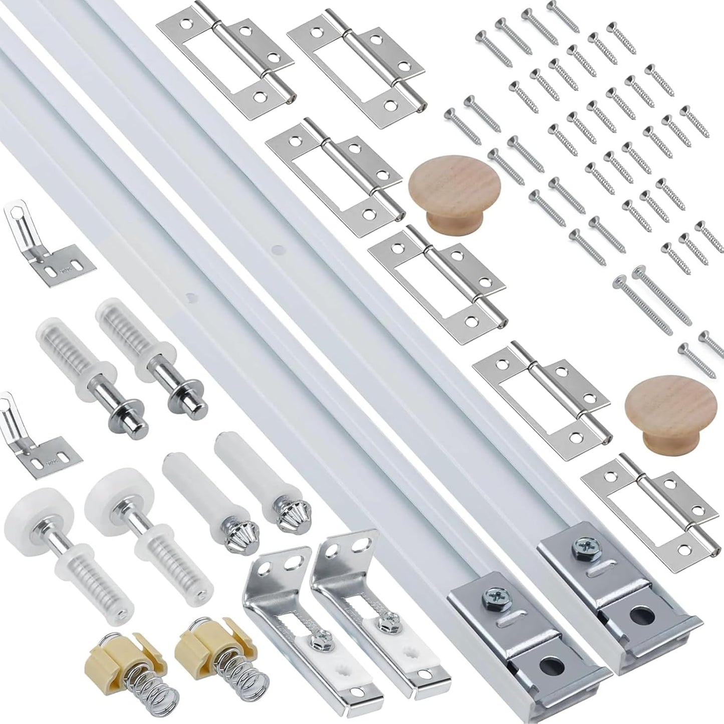 Kit herrajes puerta plegable 30pulg 2pzas