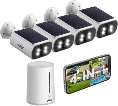 Cámaras seguridad solar 4MP sin suscripción 64GB