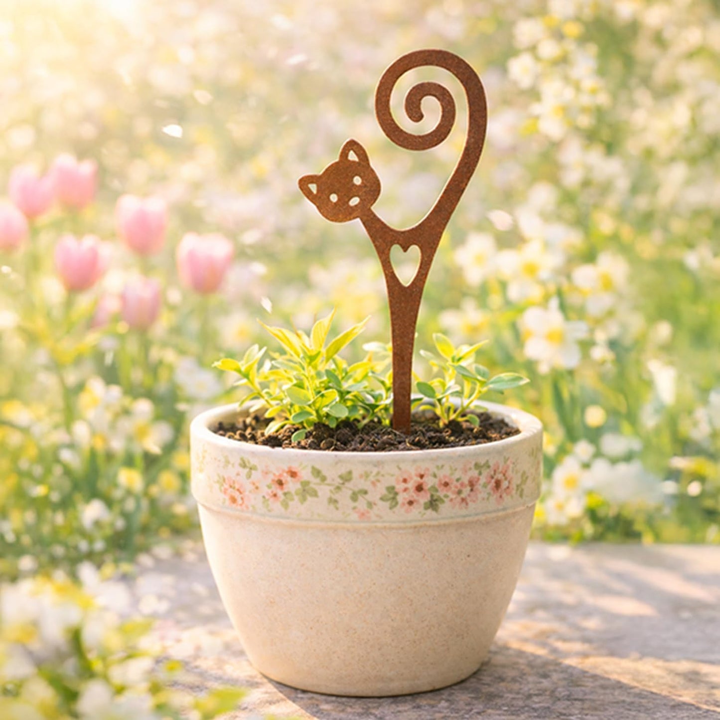 Soporte para plantas metal recubierto macetas jardín