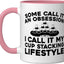Taza Cerámica para Coordinación Mano-Ojo Rosa/Blanca