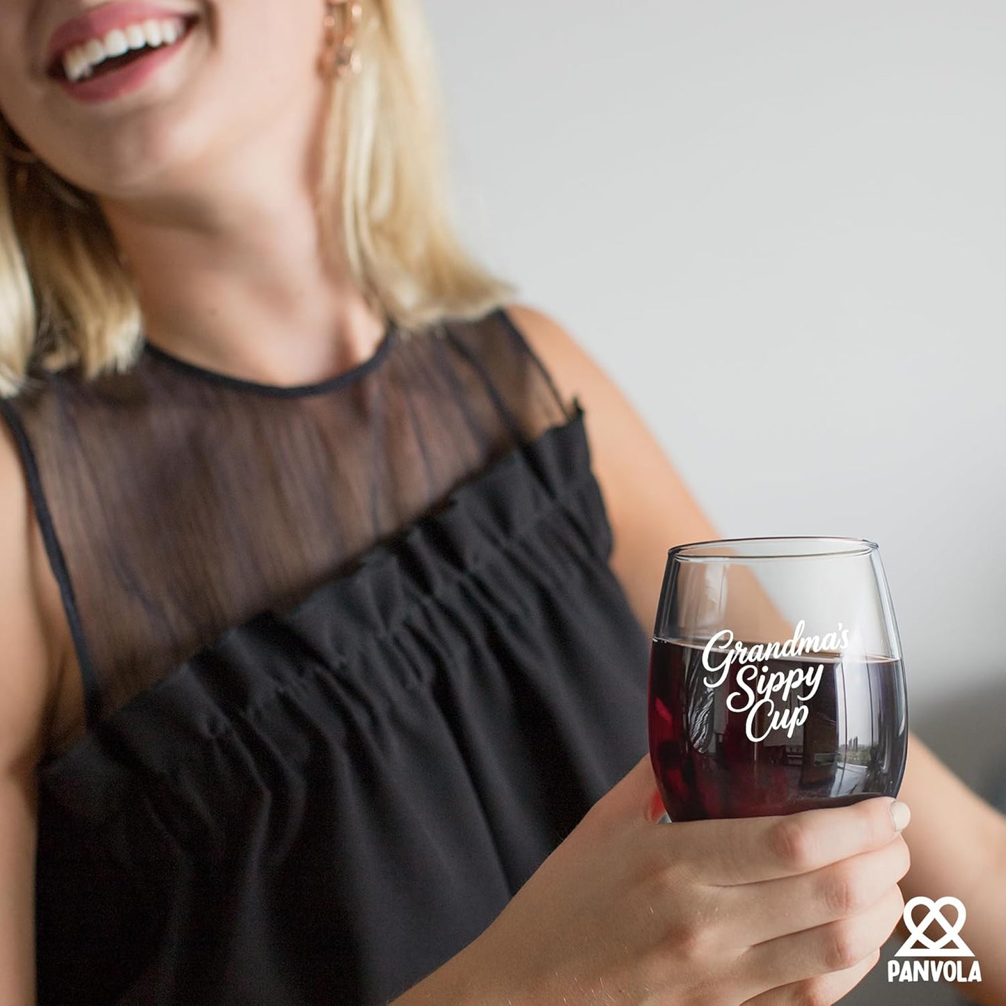 Vaso para beber regalo dia de la madre con copas transparentes para vino