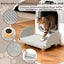 Caja arena extragrande gatos con rampa madera y trampa doble