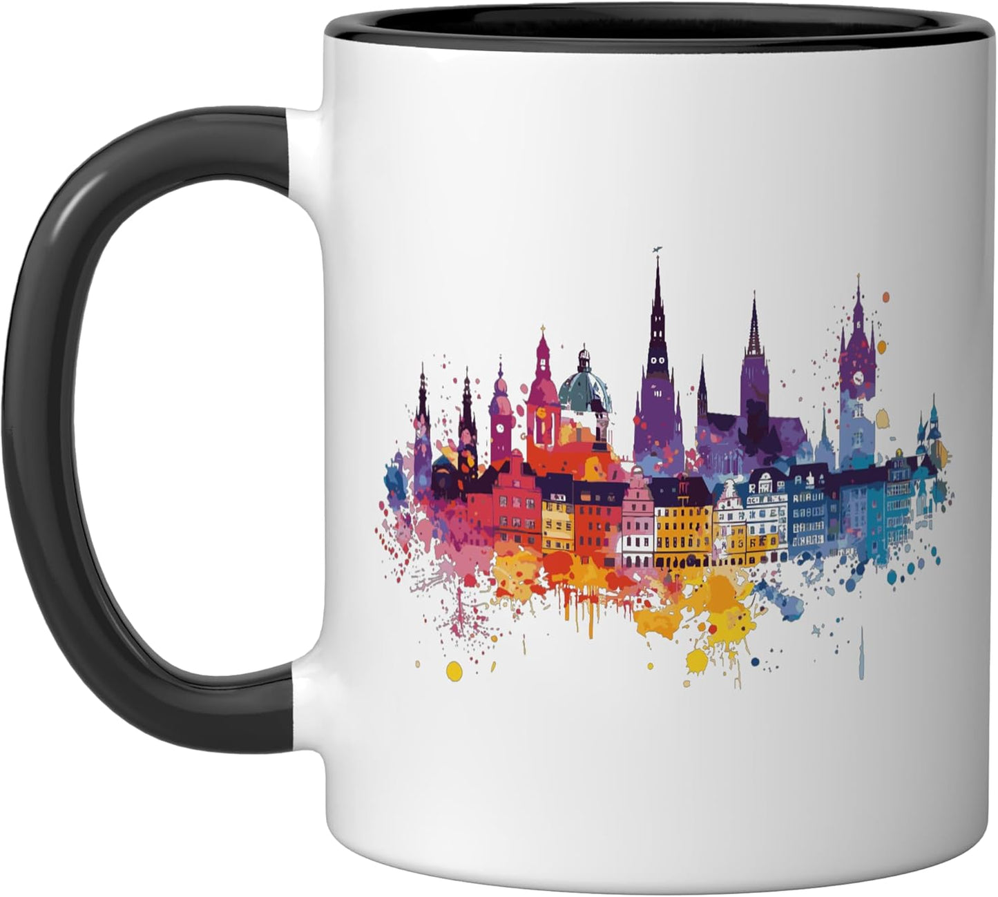Taza Cerámica an der Brenz Negro/Blanco