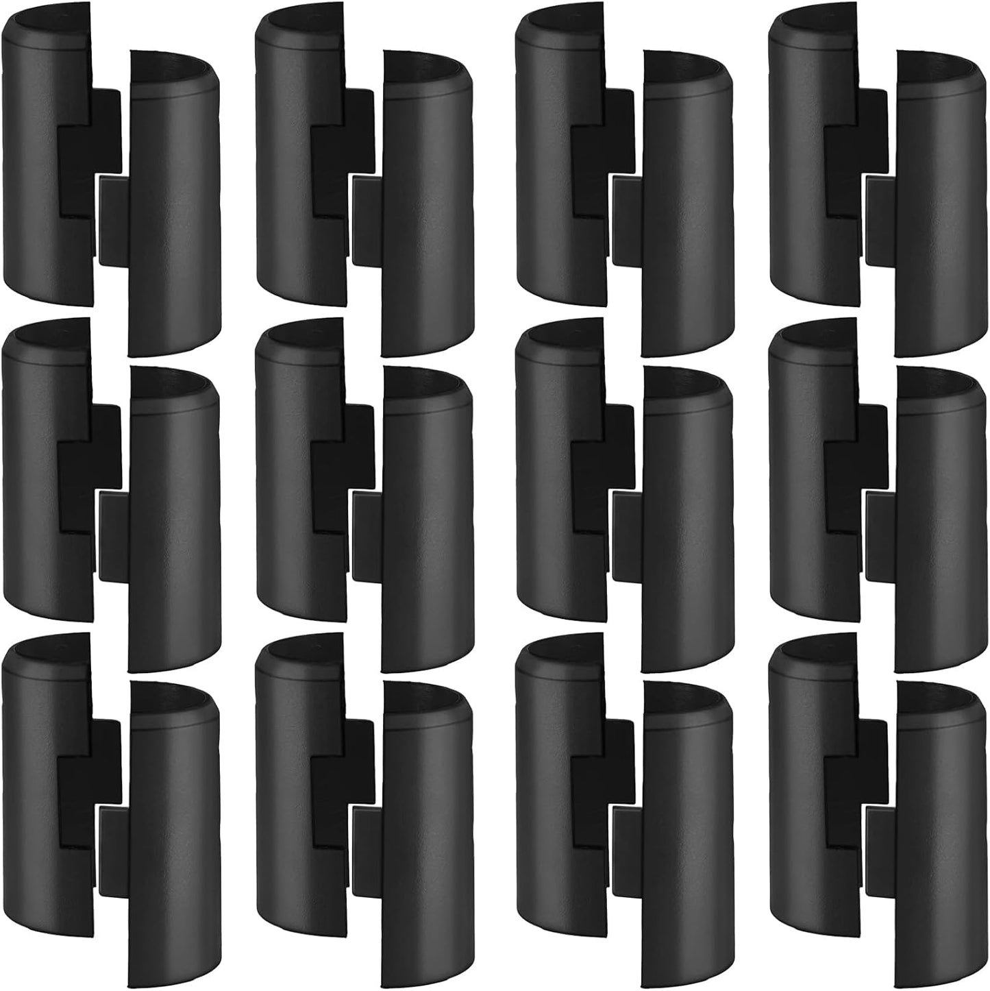 24 Pzas Clips Bloqueo Estanteria Alambre para Poste 3/4pulg