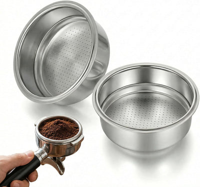 Juego de cesta portafiltros de acero inoxidable 2.008 pulgadas para máquina de café expreso
