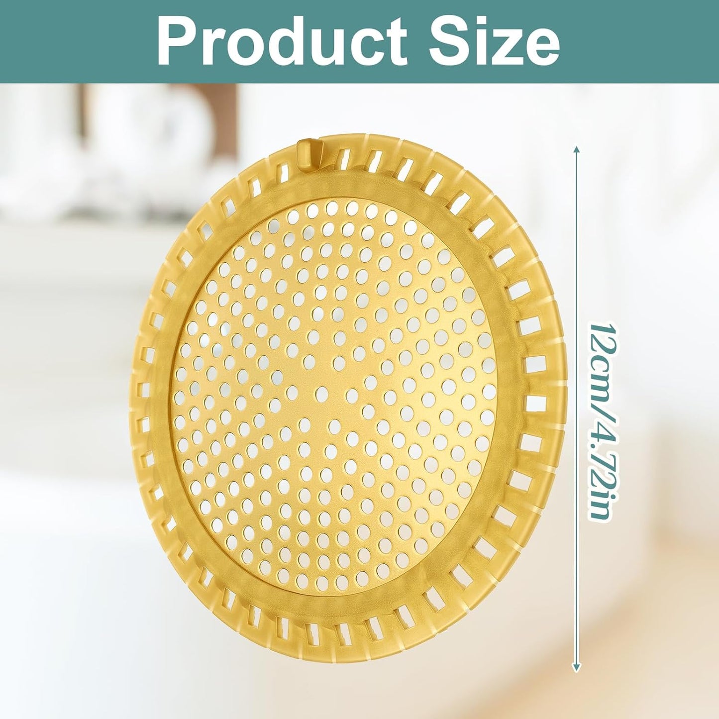 Rejilla para ducha de aluminio premium para bañera y lavabo