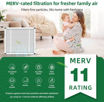 Filtro para calentador MERV 11 16x28x6 compatible Honeywell
