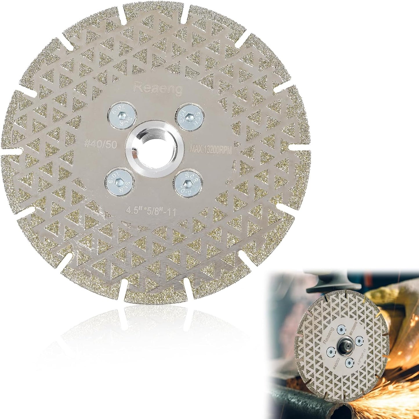 Disco pulido diamante 4.5pulg para mármol granito hormigón