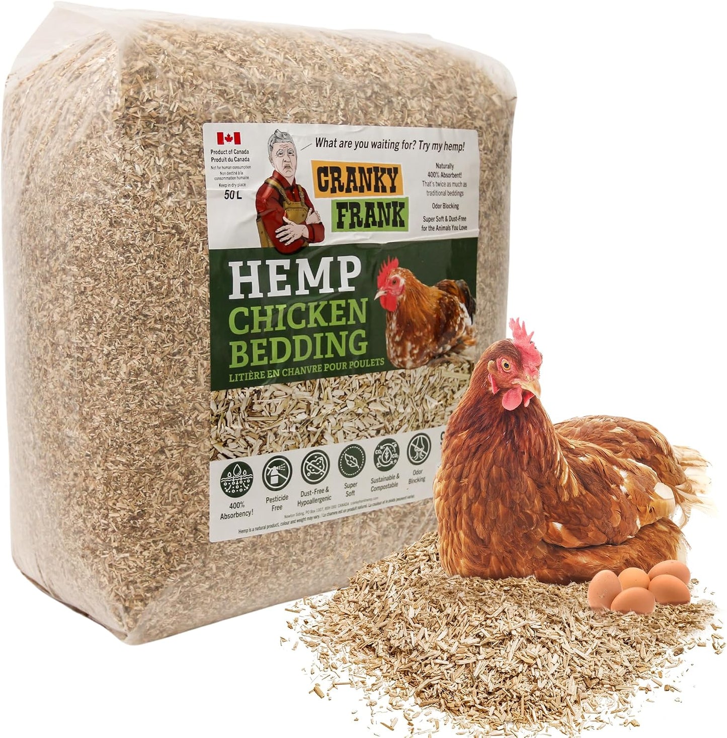 Ropa cama pollos mascotas 75l 20lb totalmente natural