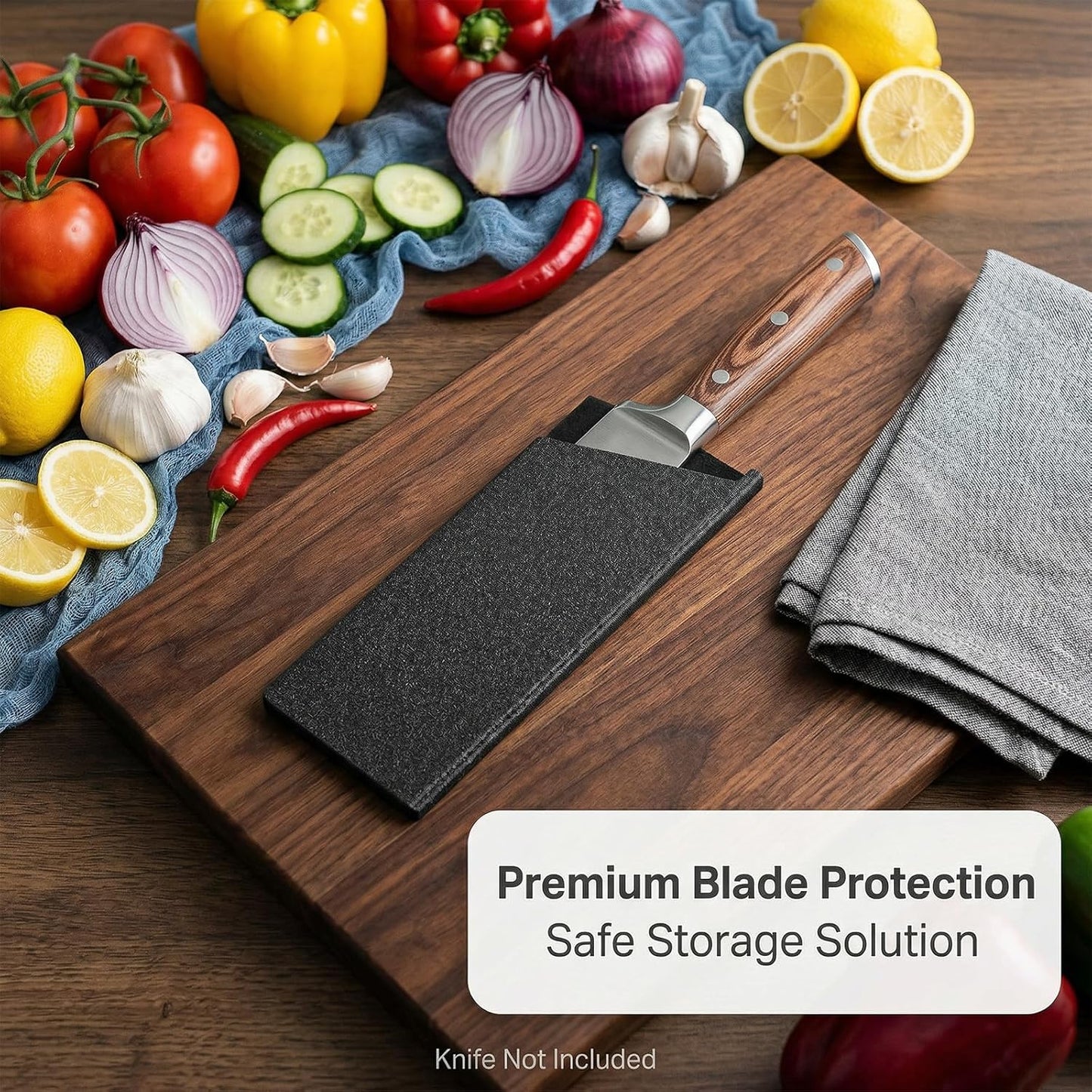 Protector de borde para cuchillo, funda ancha universal de plástico ABS