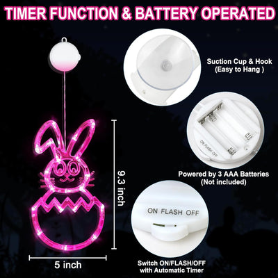 Temporizador luces Pascua 3 colores con ventosa