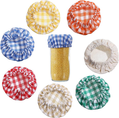 7 fundas elásticas para tarros de masón 2.75-4.13pulg 7 colores