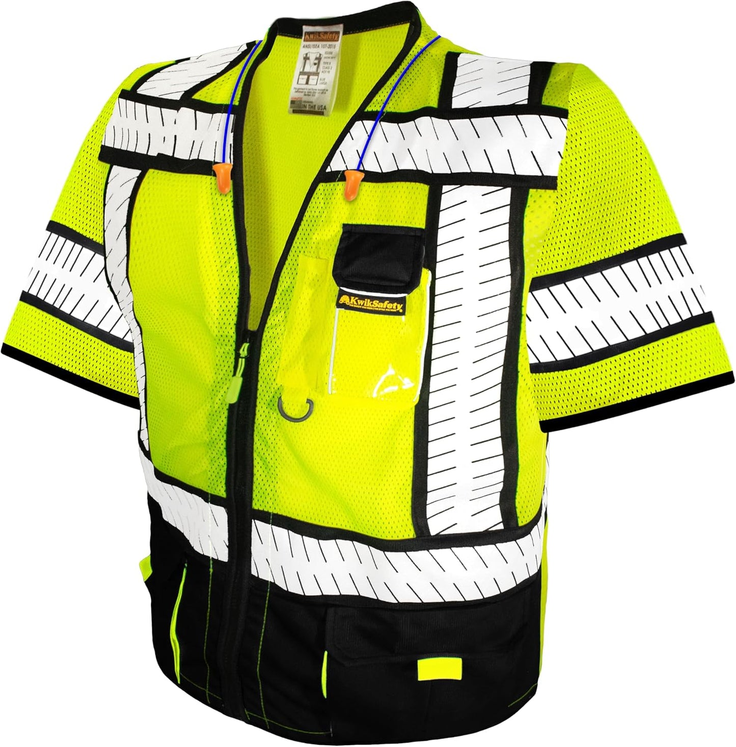 Chaleco seguridad ANSI OSHA Clase 2 para hombres
