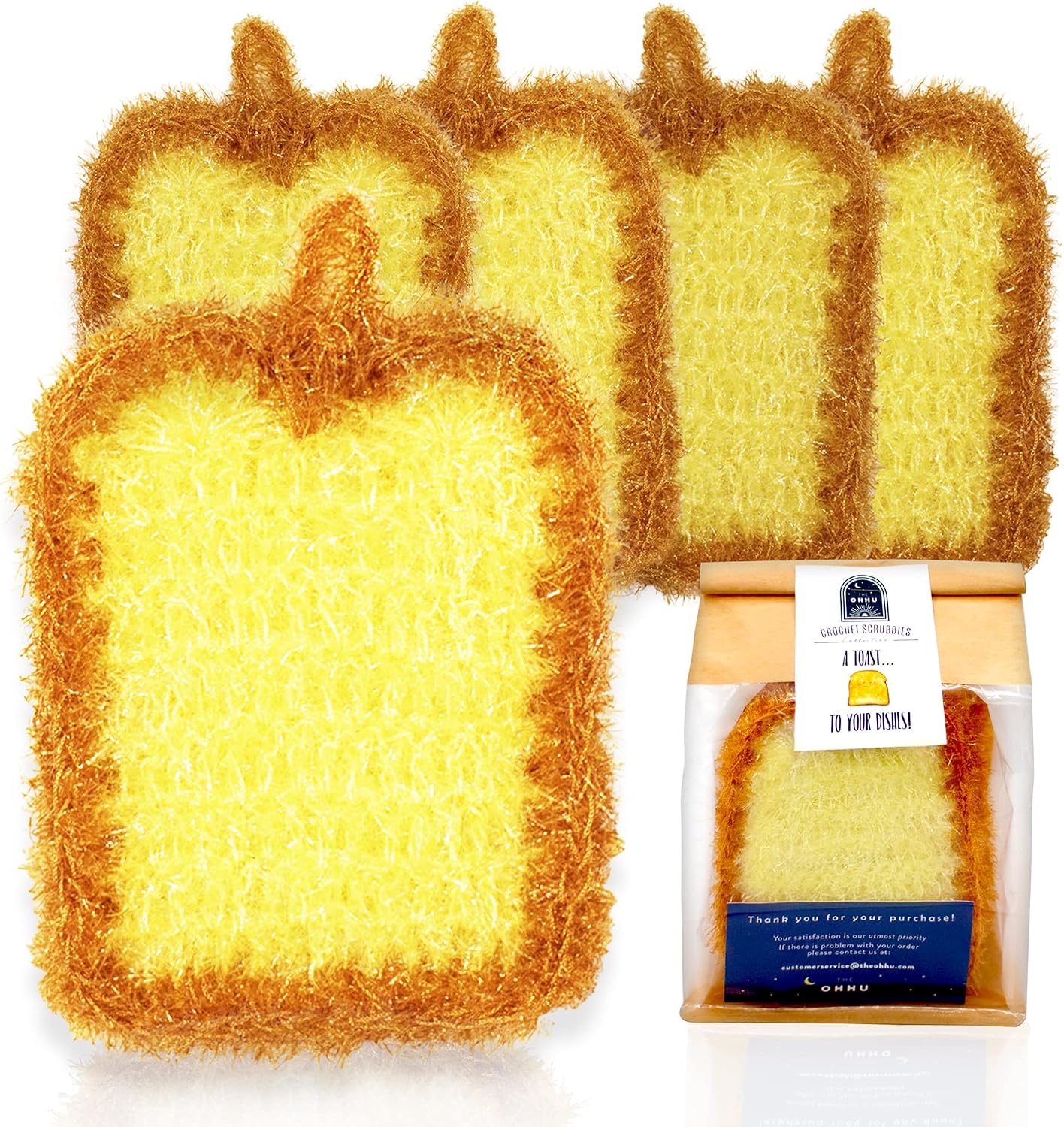 Scrubbies ganchillo antiarañazos reutilizables cocina hogar