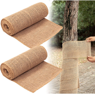 2 Rollos Arpillera para Árboles 7.8x9.8' Protector Tronco Invierno