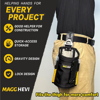 Bolsa uñas con clip para cinturón herramientas hombre electricista
