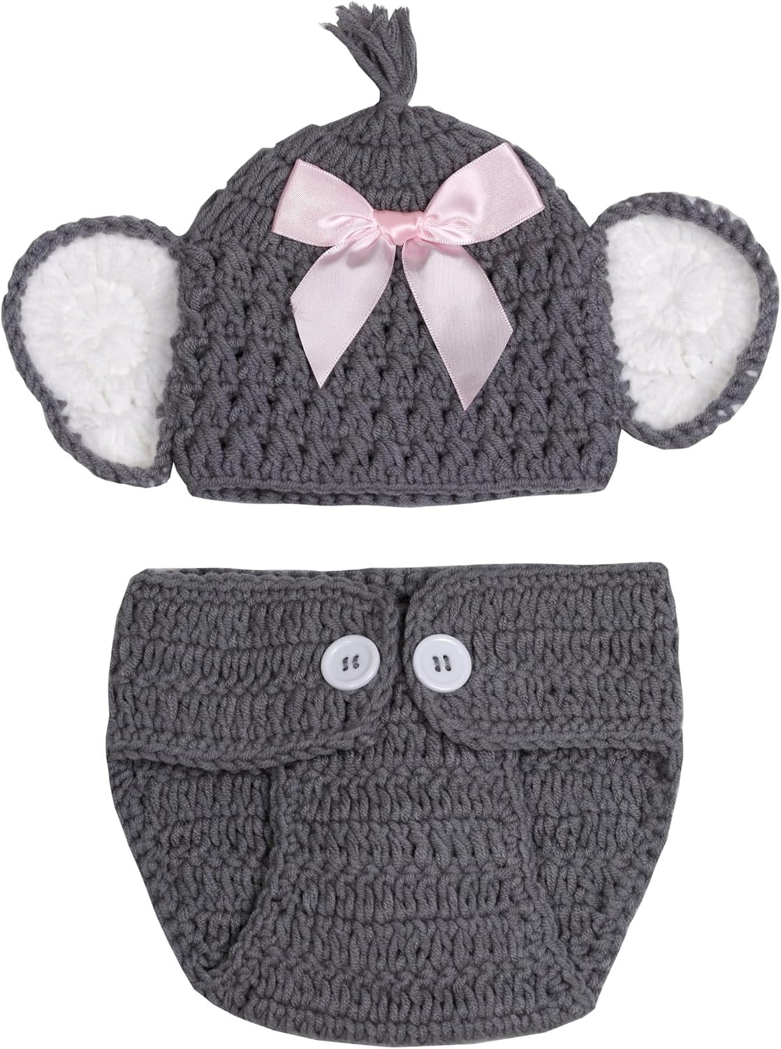 Disfraz tejido a crochet para bebé recién nacido